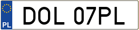 Trailer License Plate